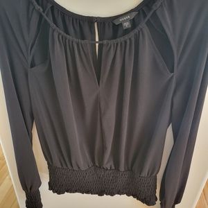 GUESS top, black, Sz medium